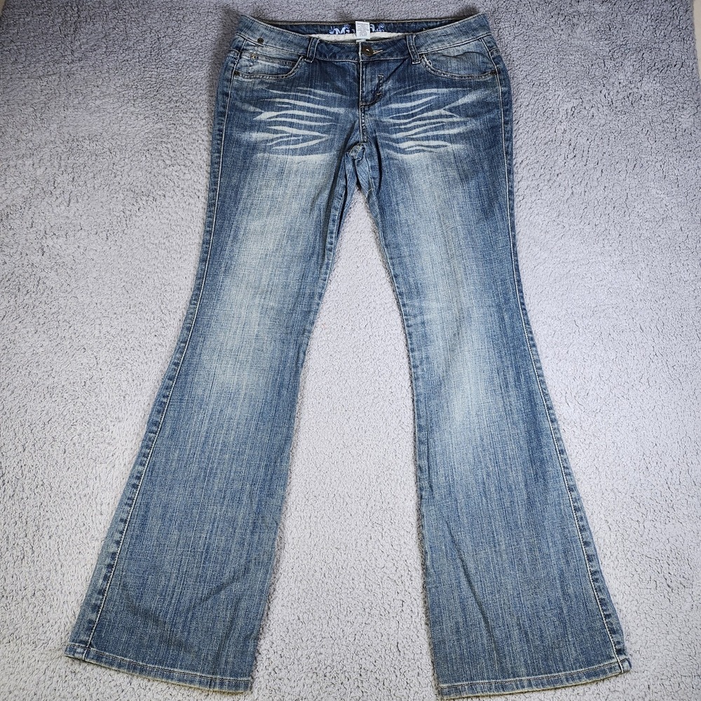 Vintage Mudd Flare Bootcut Blue Jeans Womens Size 11 Y2K
